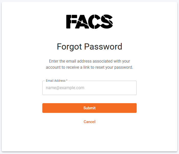 How to reset a Password