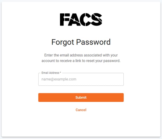 Forgot Password - Focused