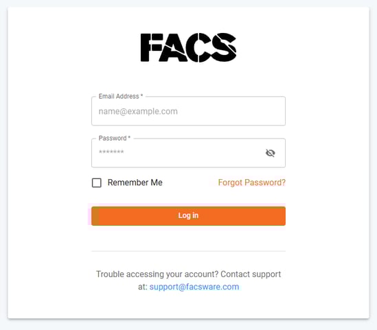 Login - Focused