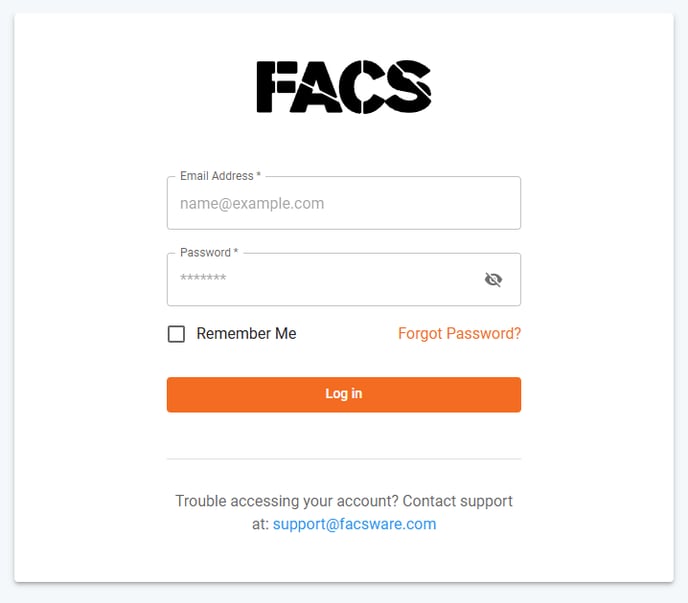 Login - Focused